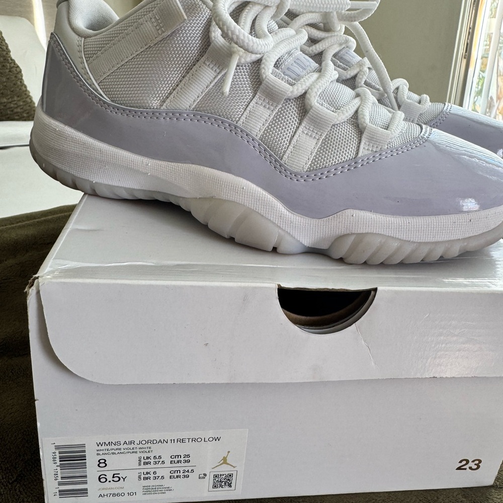 Nike Women's Air Jordan 11 Retro Low White Sneakers